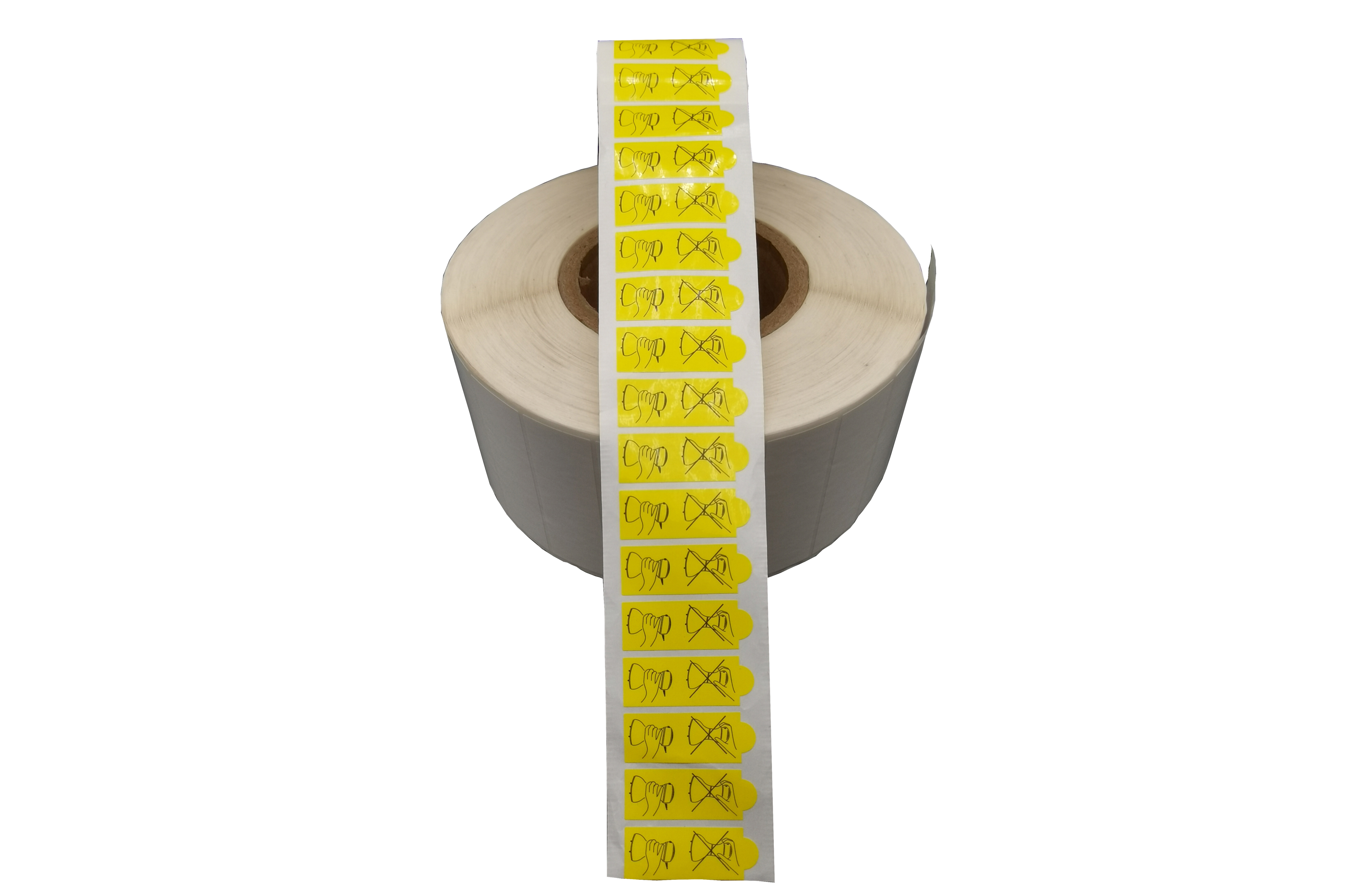 明黃色不干膠標簽 明黃色不干膠標簽